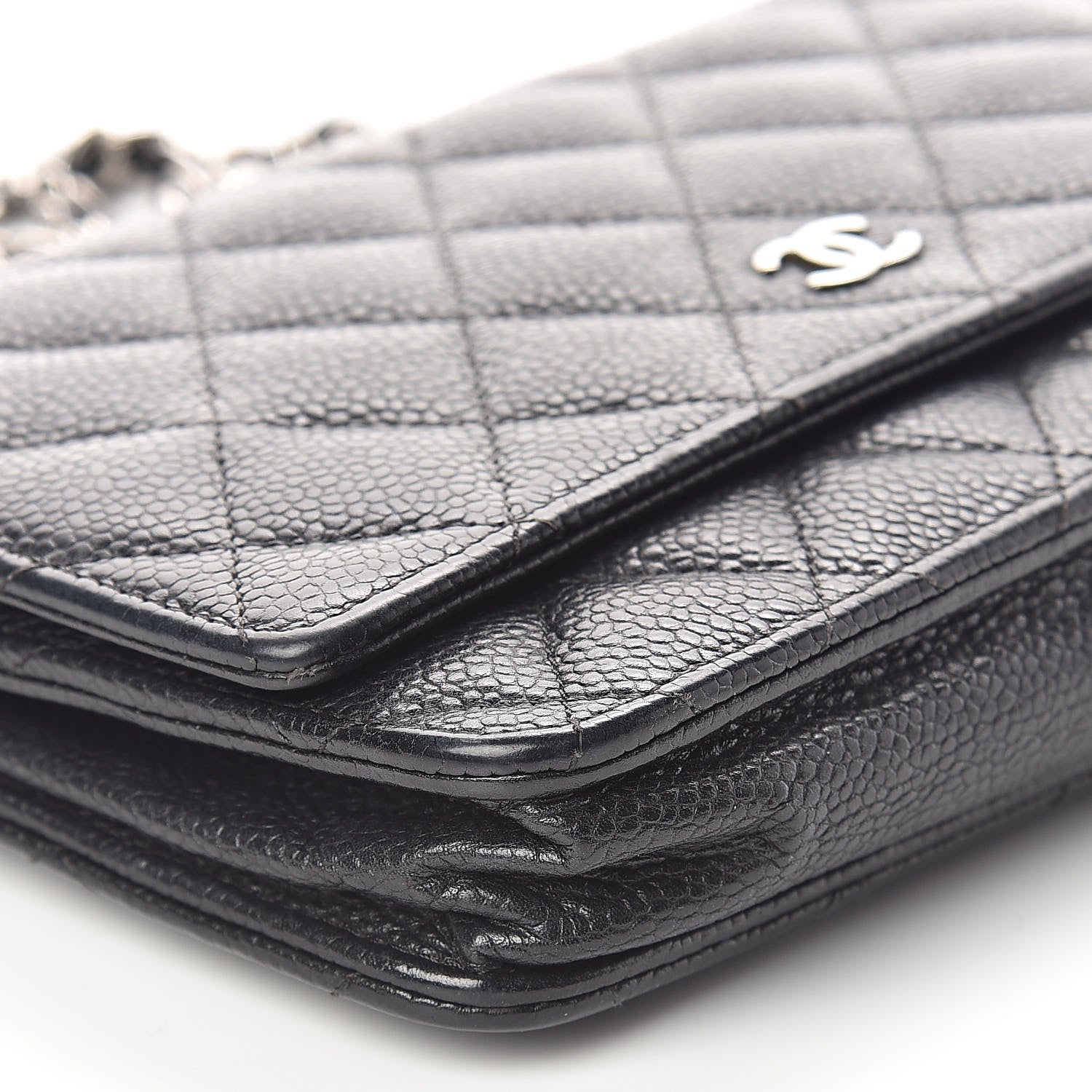 Chanel Caviar Quilted Wallet On Chain WOC Black 8 of 10