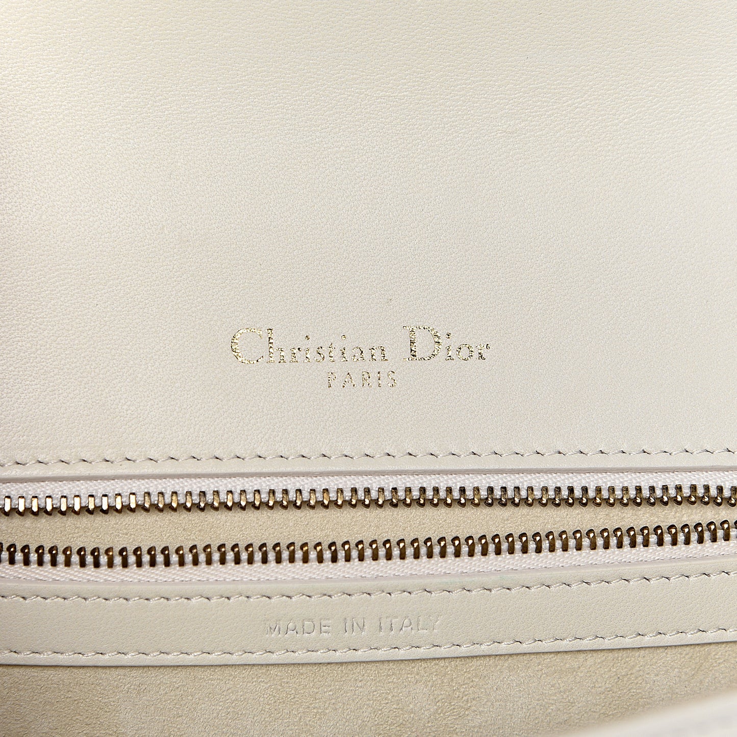 Lambskin Studded Small Diorama Flap Bag Off White