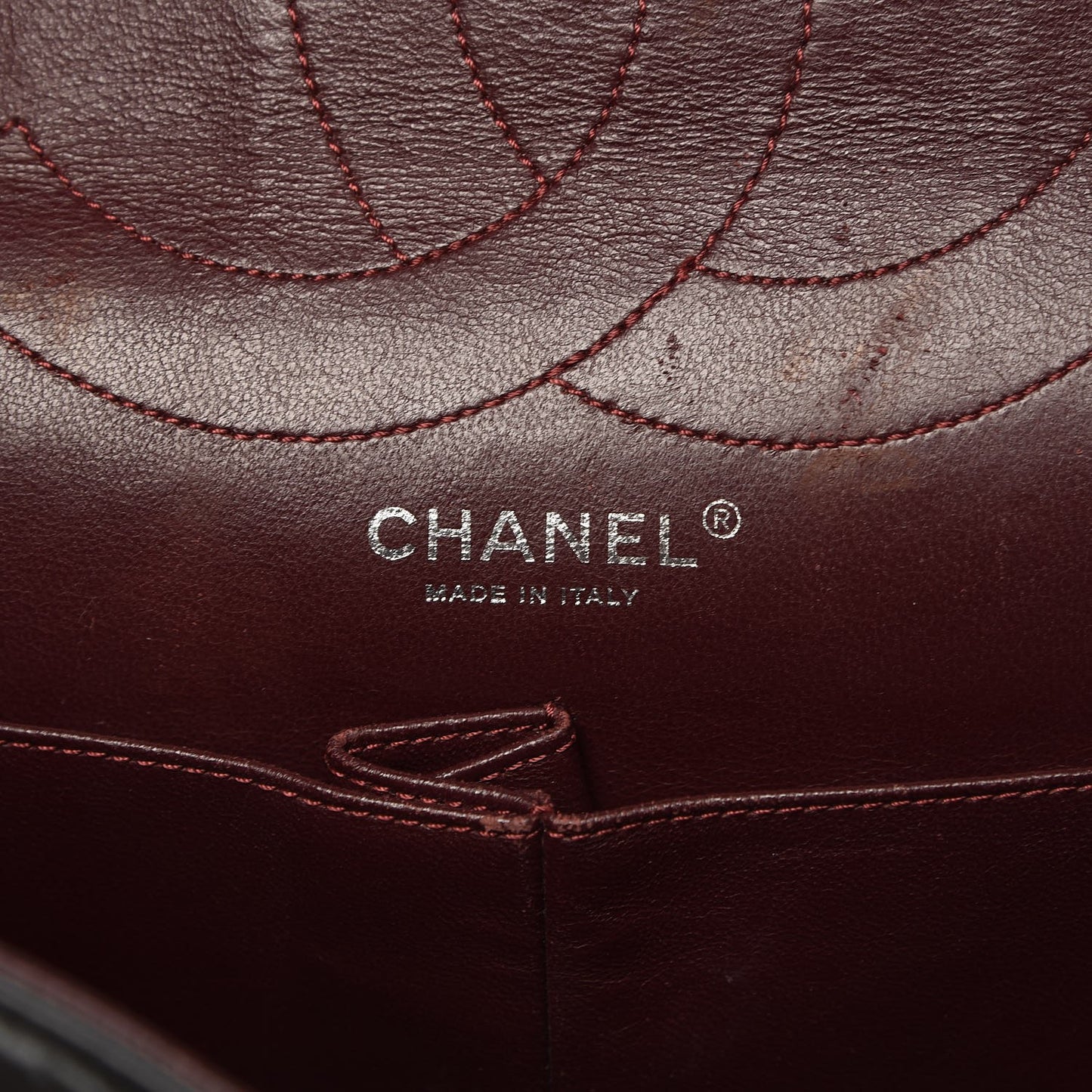 Aged Calfskin Quilted 2.55 Reissue 227 Flap Black