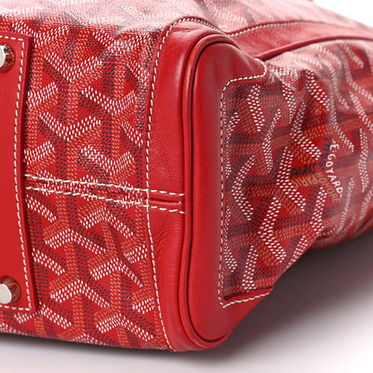 Goyard Goyardine Voltaire Smile Tote Red 7 of 8