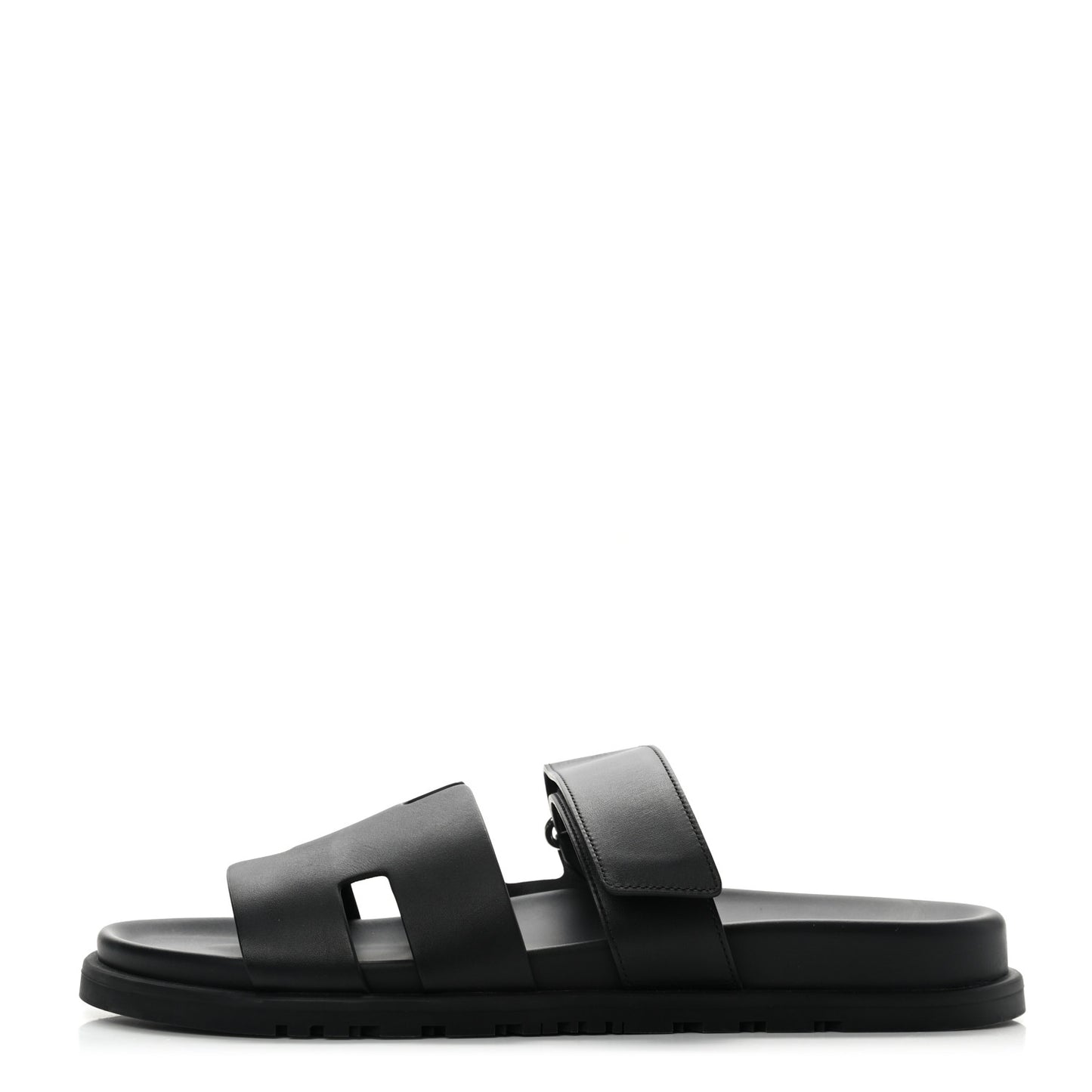 Calfskin Mens Chypre Sandals 42.5 Black