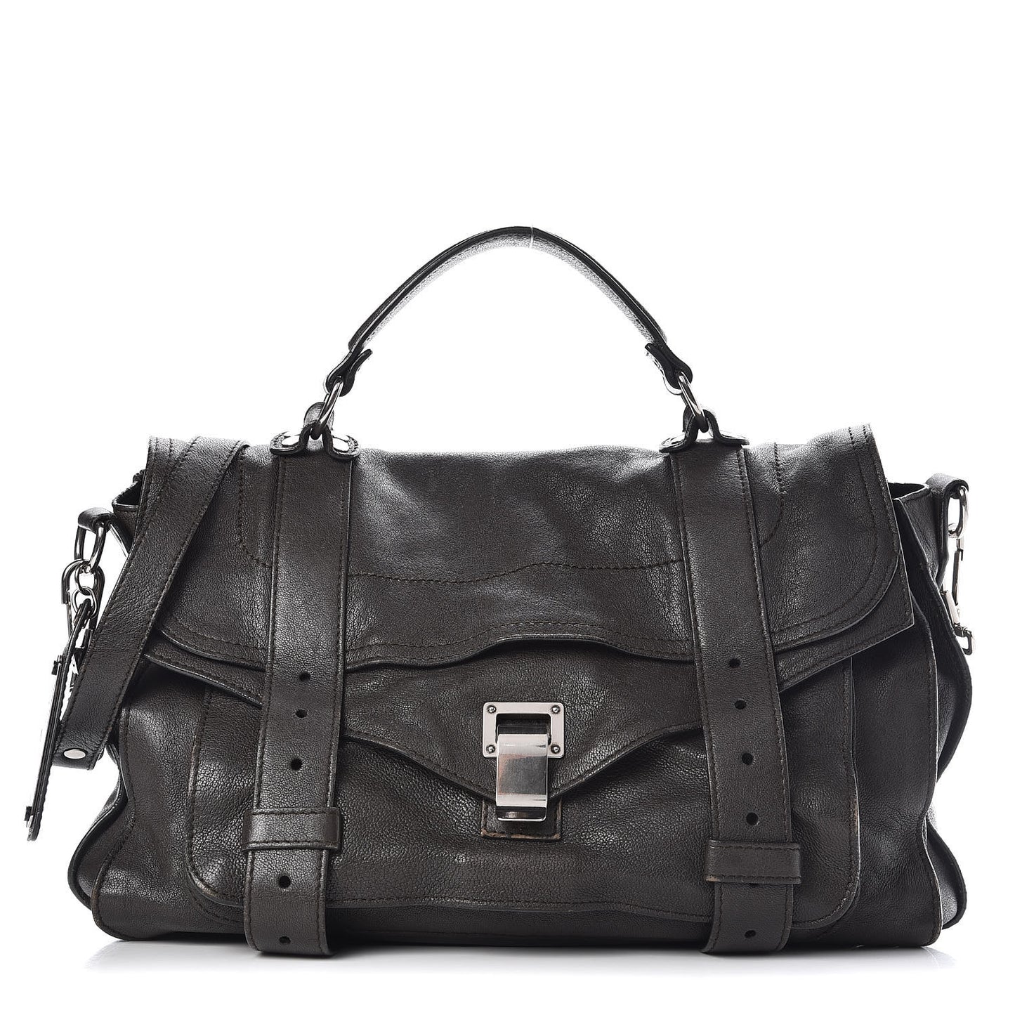 Lambskin Medium PS1 Satchel Black