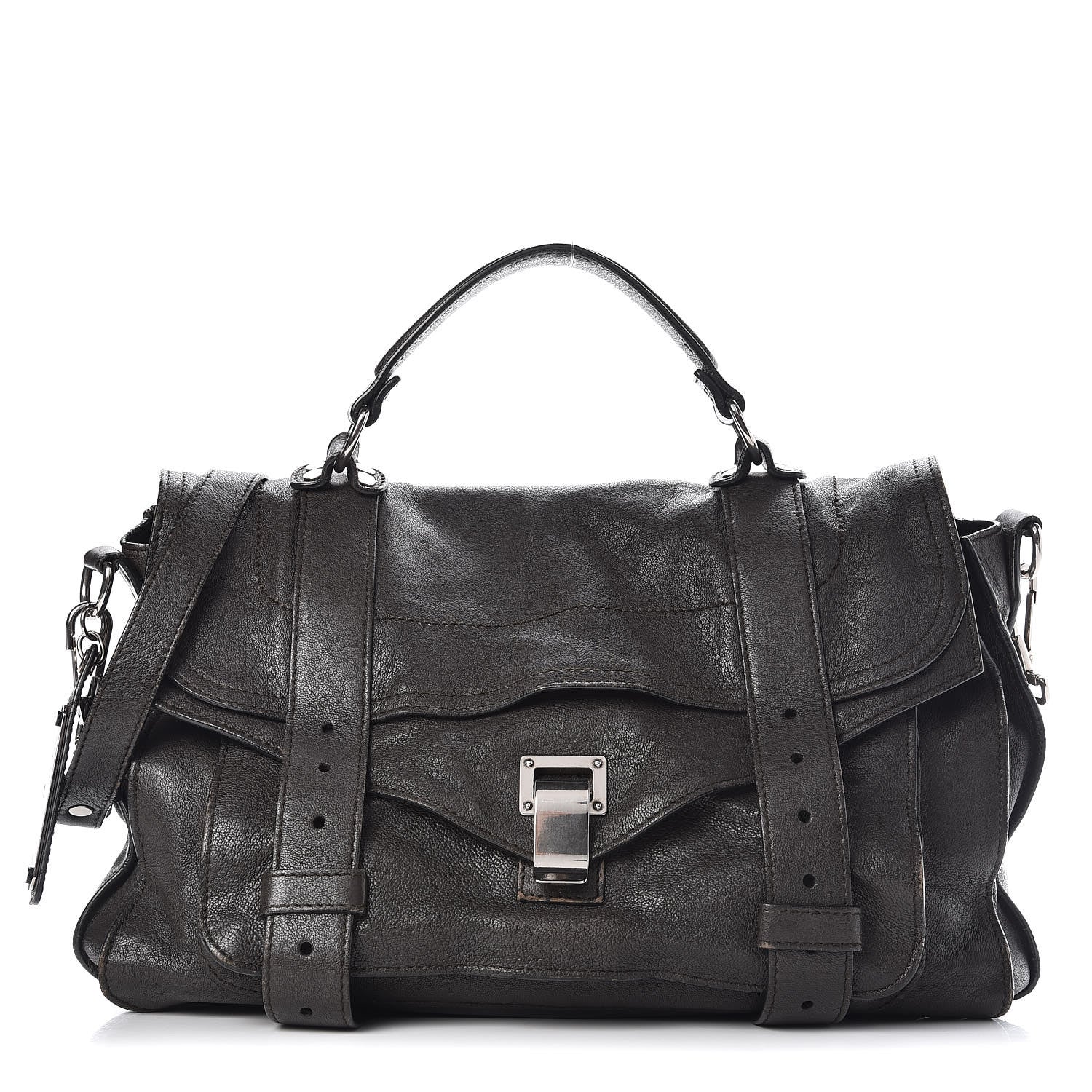 Proenza Schouler Lambskin Medium PS1 Satchel Black 1 of 25