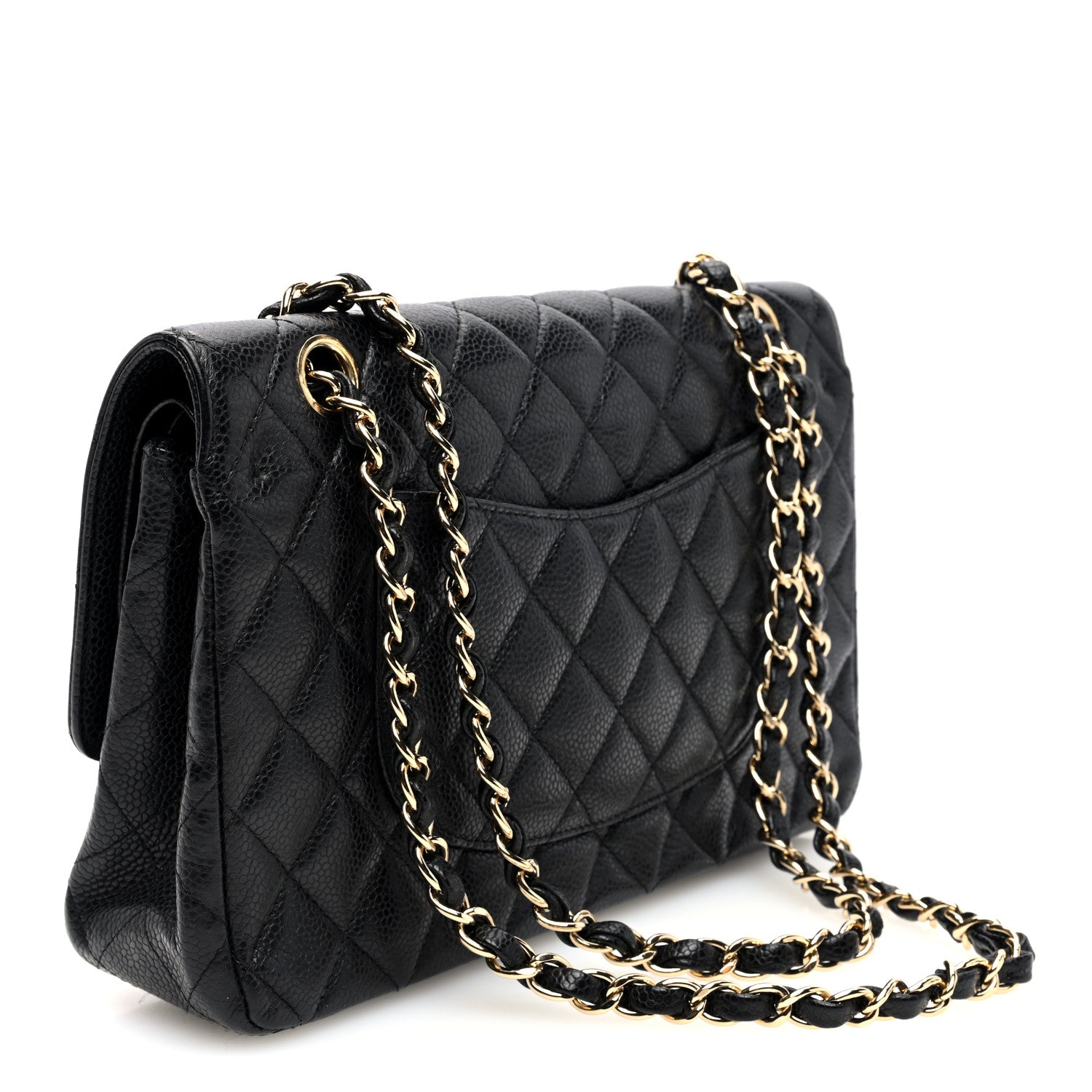 Chanel Caviar Quilted Medium Double Flap Black 3 of 10
