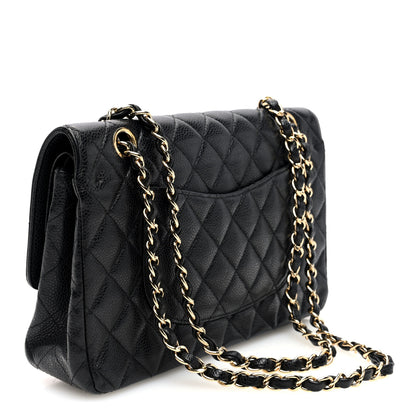 Chanel Caviar Quilted Medium Double Flap Black 3 of 10