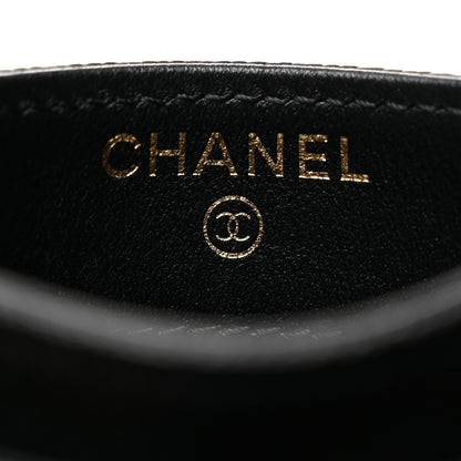 Chanel Caviar Quilted Filigree Card Holder Black 6 of 9