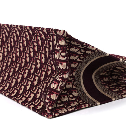 Christian Dior Oblique Medium Book Tote Burgundy Multicolor 8 of 10