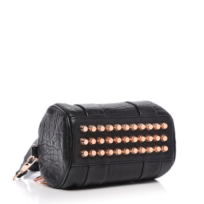 Alexander Wang Pebbled Lambskin Mini Rockie Black Rose Gold Hardware 4 of 8