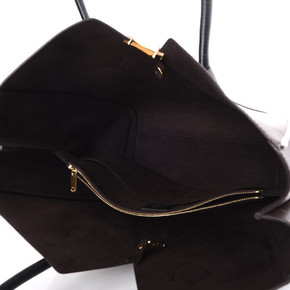 Louis Vuitton Calfskin Monogram Kimono Tote Black 5 of 9