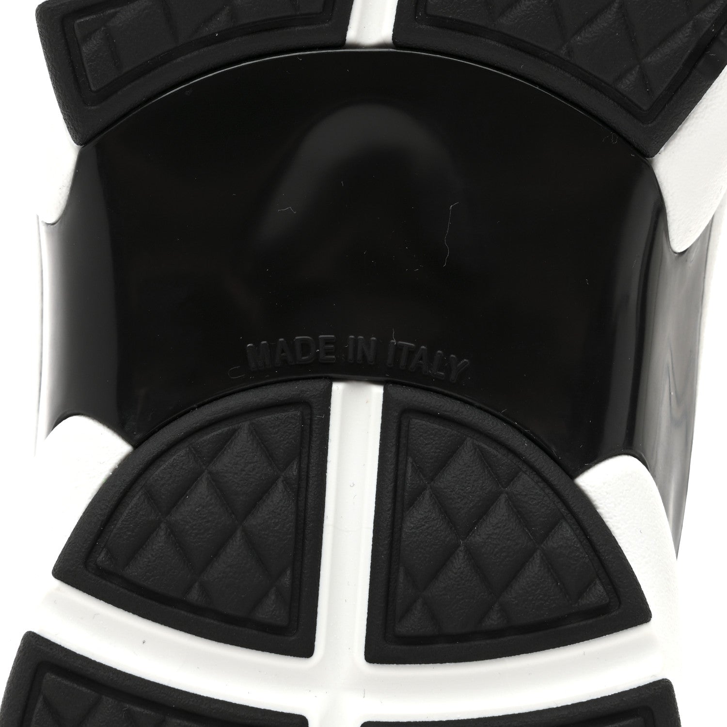 Chanel Cotton Womens CC Sneakers 38 White Black 9 of 10