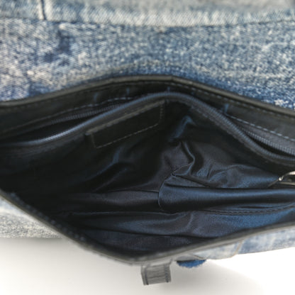 Christian Dior Denim Miss Diorella Saddle Bag 5 of 9
