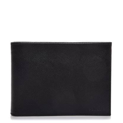 Prada Saffiano Bi-Fold Wallet Black 1 of 7