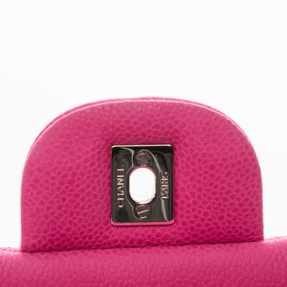 Chanel Iridescent Caviar Quilted Maxi Double Flap Pink 6 of 8