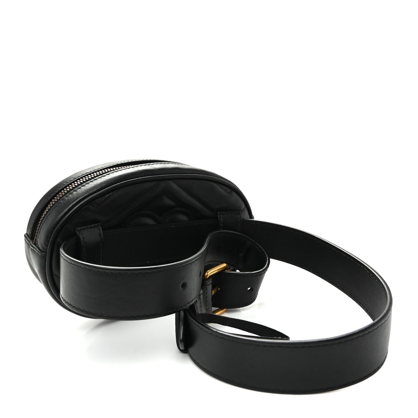 Calfskin Matelasse GG Marmont Belt Bag 75 30 Black