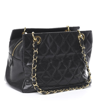 Chanel Caviar Quilted Petit Timeless Tote PTT Black 2 of 8