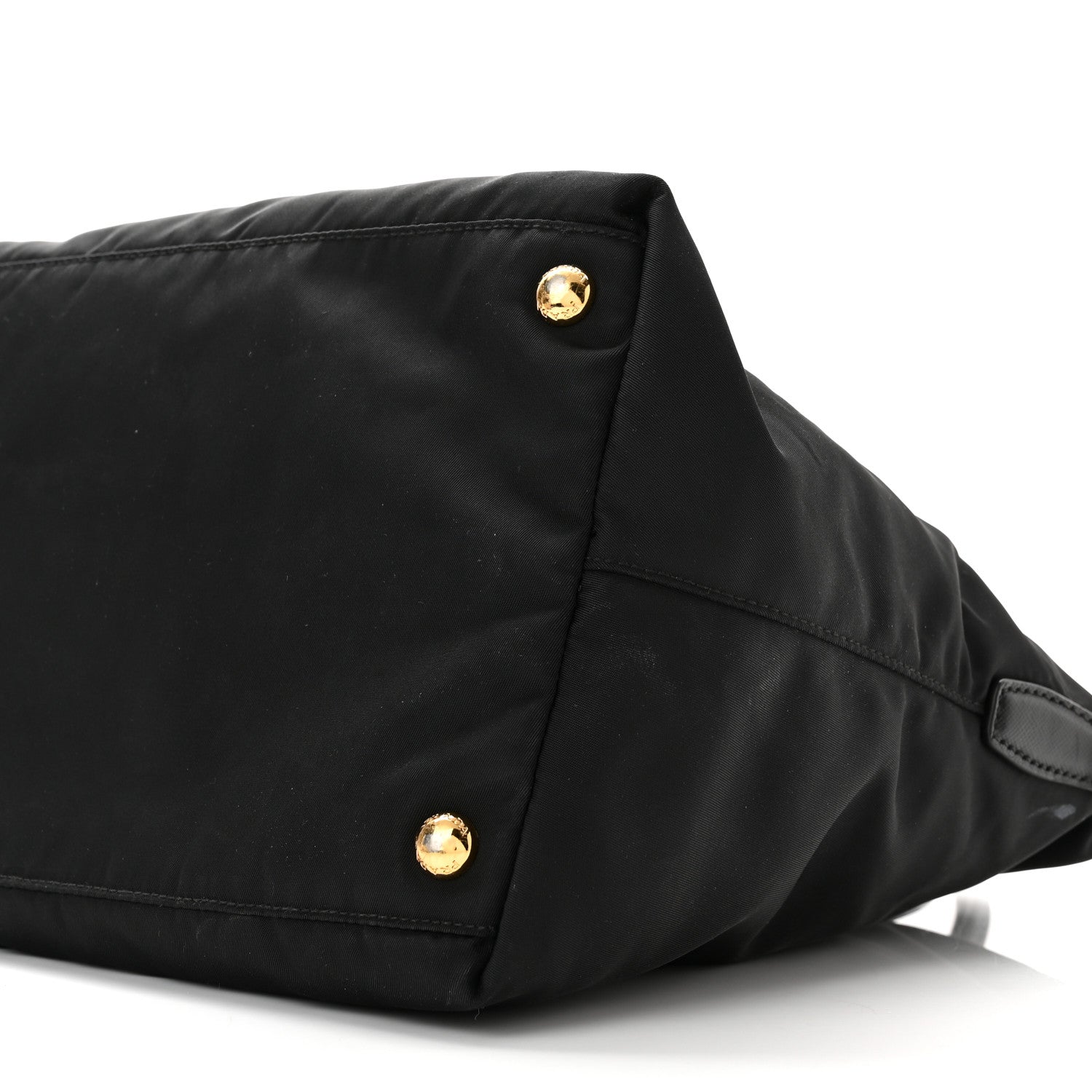 Prada Tessuto Nylon Saffiano Tote Black 10 of 11