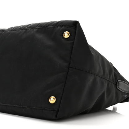 Prada Tessuto Nylon Saffiano Tote Black 10 of 11
