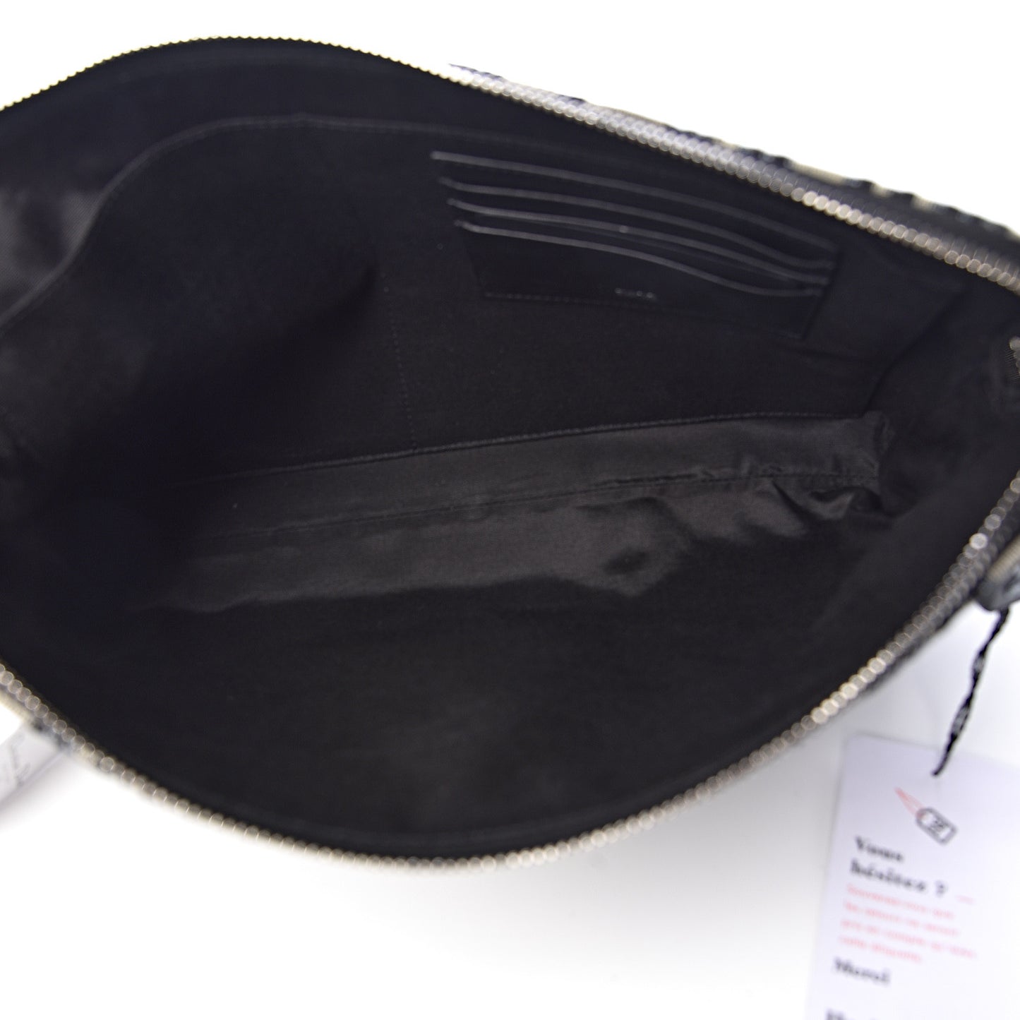 Oblique Pouch Clutch Blue