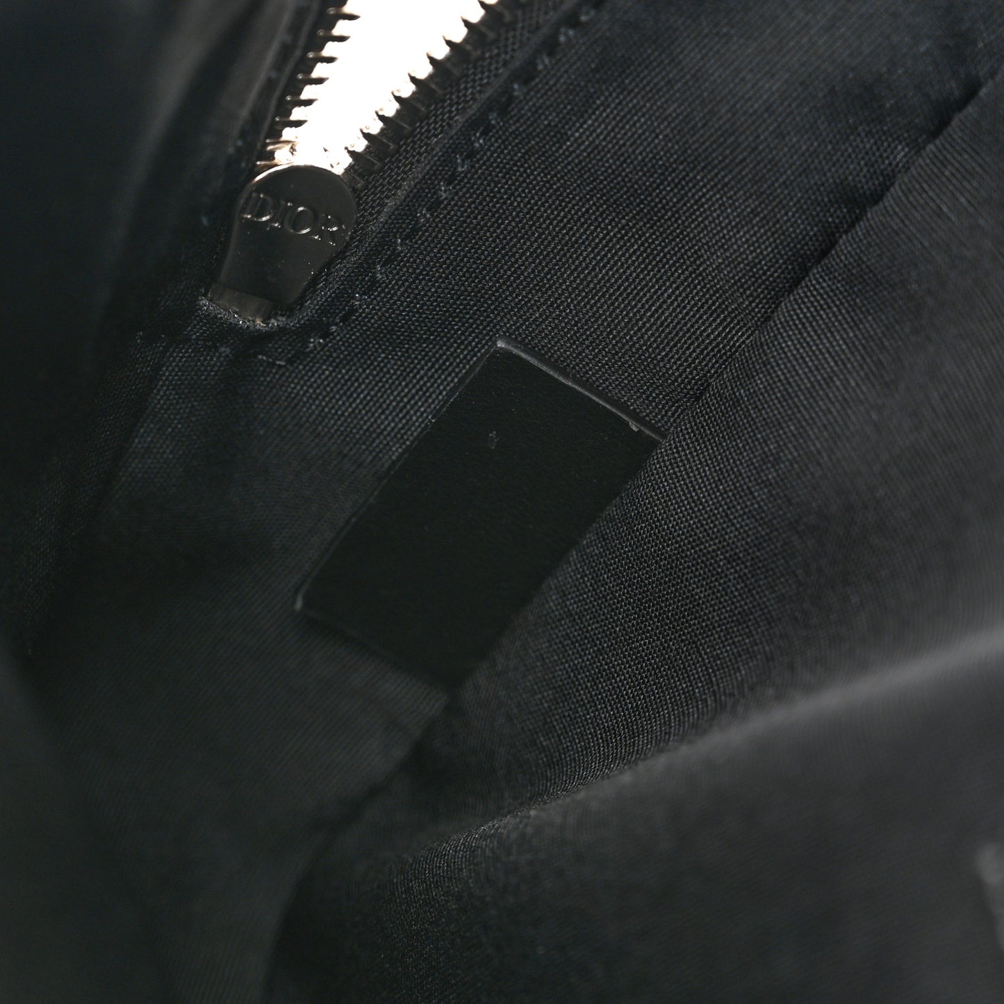 Calfskin Perforated Oblique Galaxy Safari Messenger Bag Black