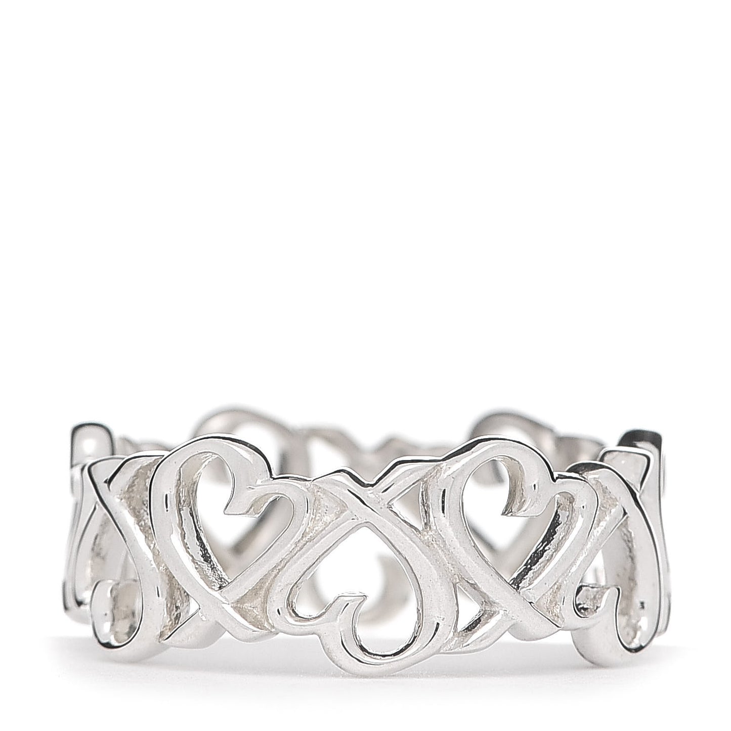 Sterling Silver Paloma Picasso Loving Heart Band Ring 52 6