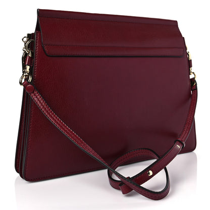 Chloe Calfskin Medium Faye Shoulder Bag Sienna Red 3 of 9