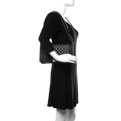 Chanel Lambskin Quilted New Medium Boy Flap Black 3 of 13