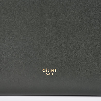 Celine Smooth Calfskin Small Sangle Bucket Bag Bottle Green 6 of 8