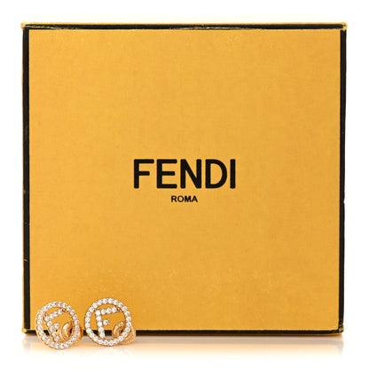 Fendi Metal Crystal F is Fendi Earrings Gold 7 of 7