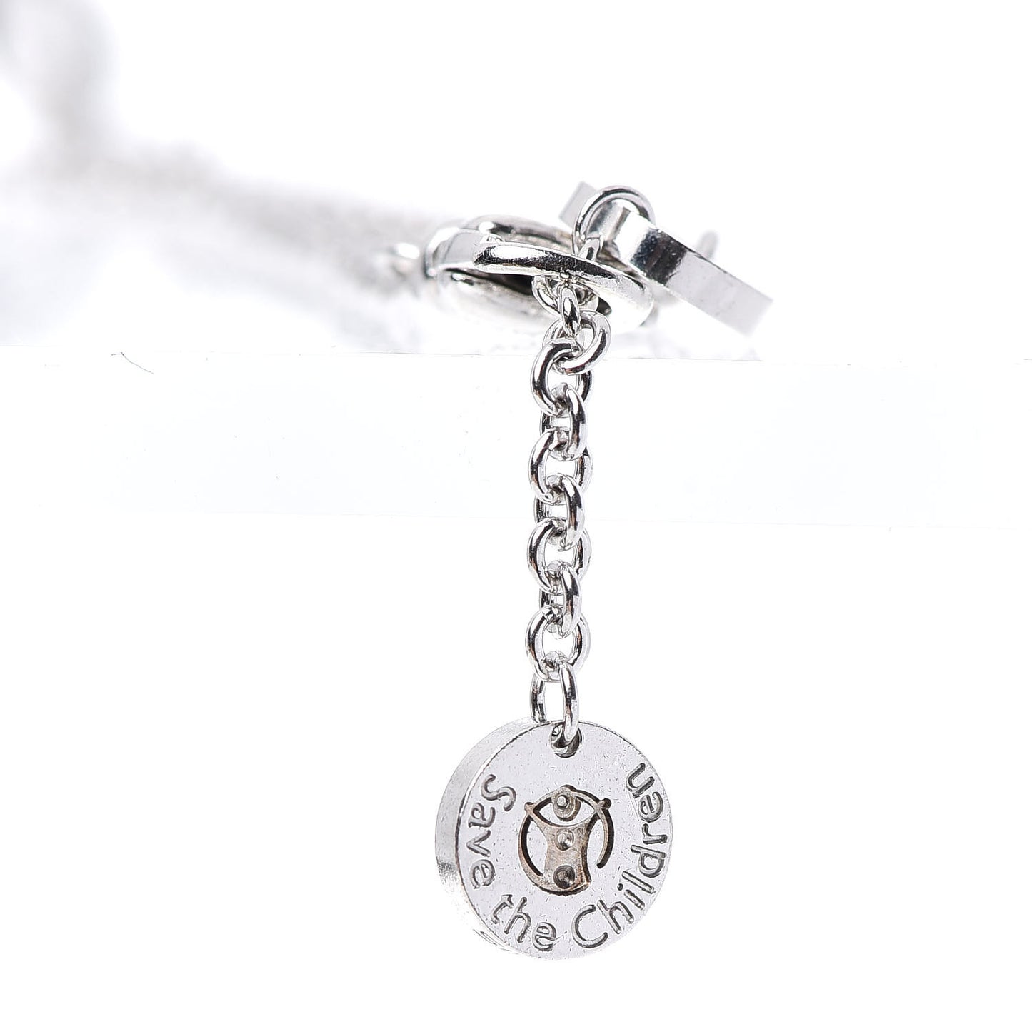 Sterling Silver Black Ceramic Save the Children Bracelet SM