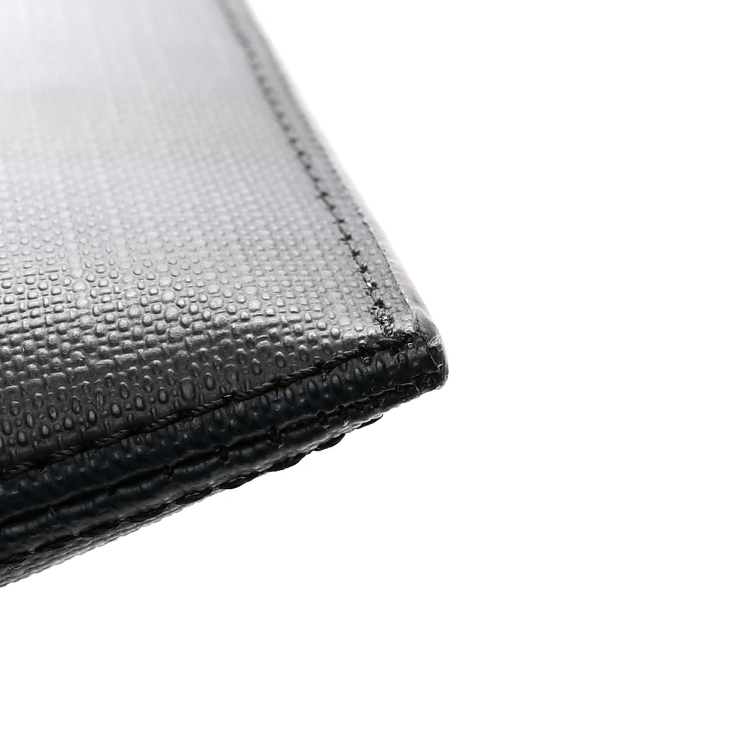 Grainy Calfskin Document Case Navy Black