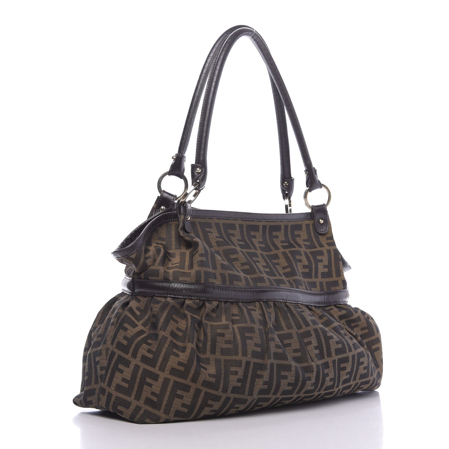Fendi Zucca Large Chef Shopper Tote Tobacco 3 of 13