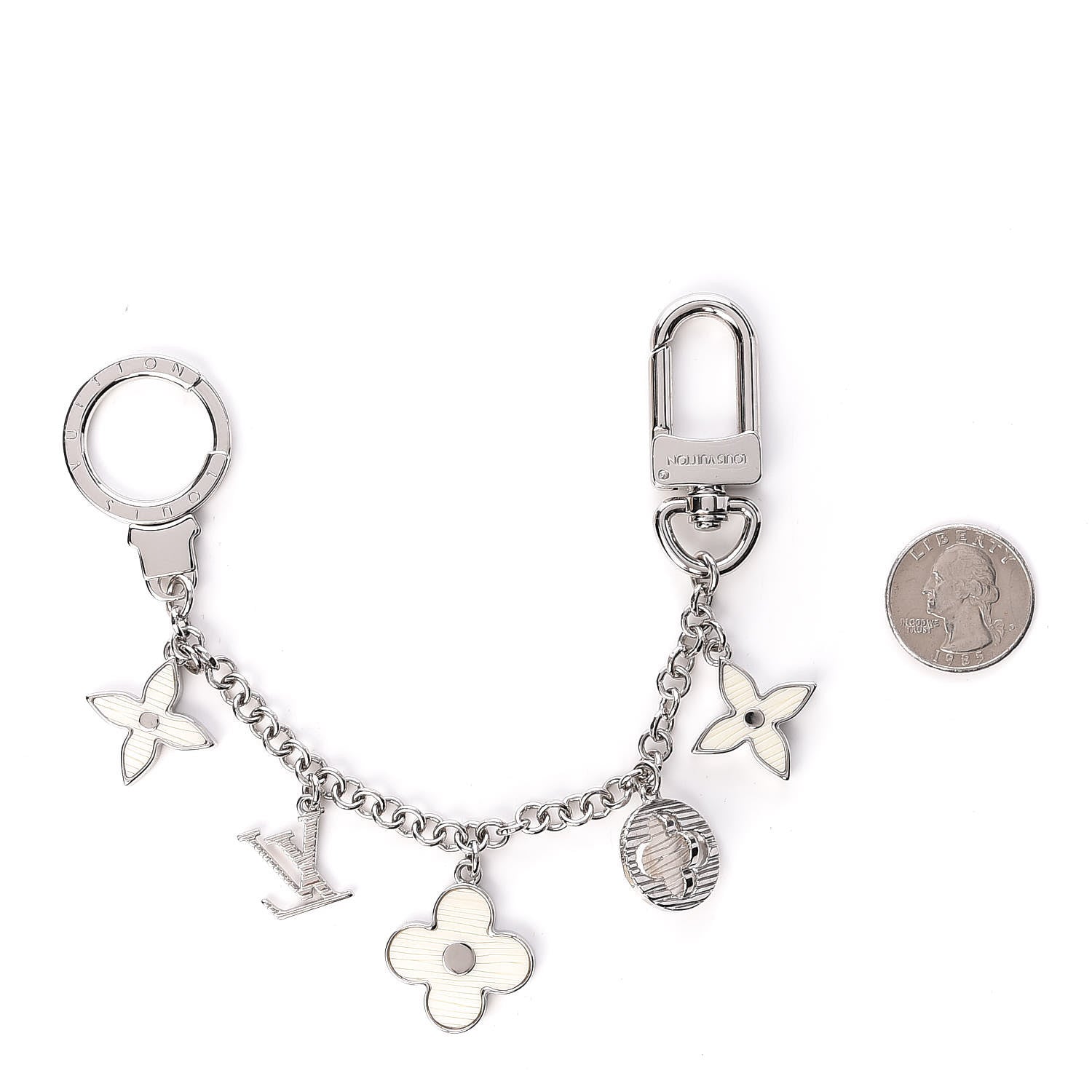 Louis Vuitton Fleur d'Epi Bag Charm Chain Ivory 2 of 2