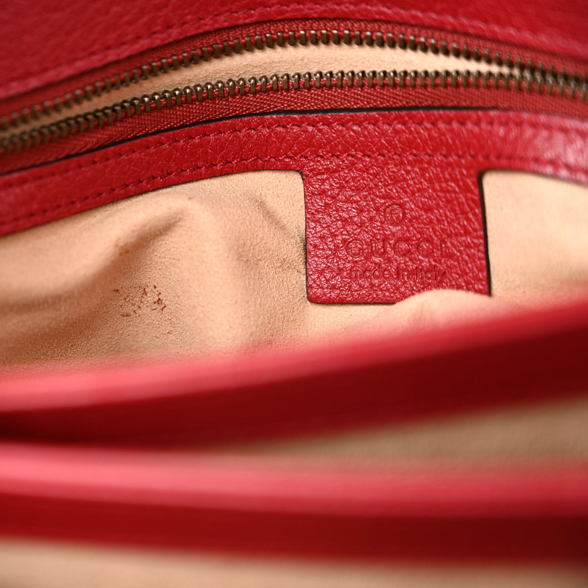 Gucci GG Supreme Monogram Medium Queen Margaret Shoulder Bag Red 13 of 15
