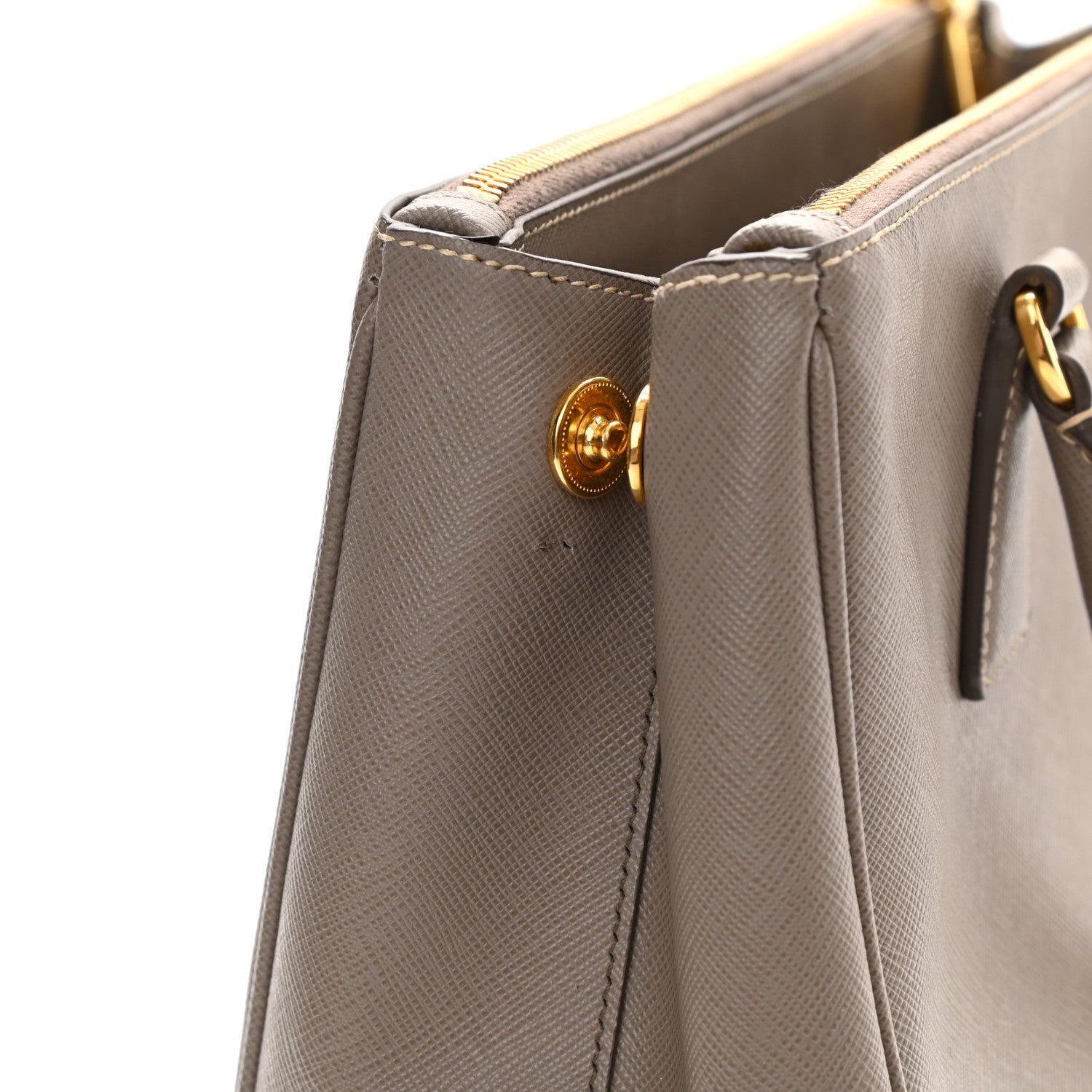 Prada Saffiano Small Galleria Double Zip Tote Argilla 10 of 11