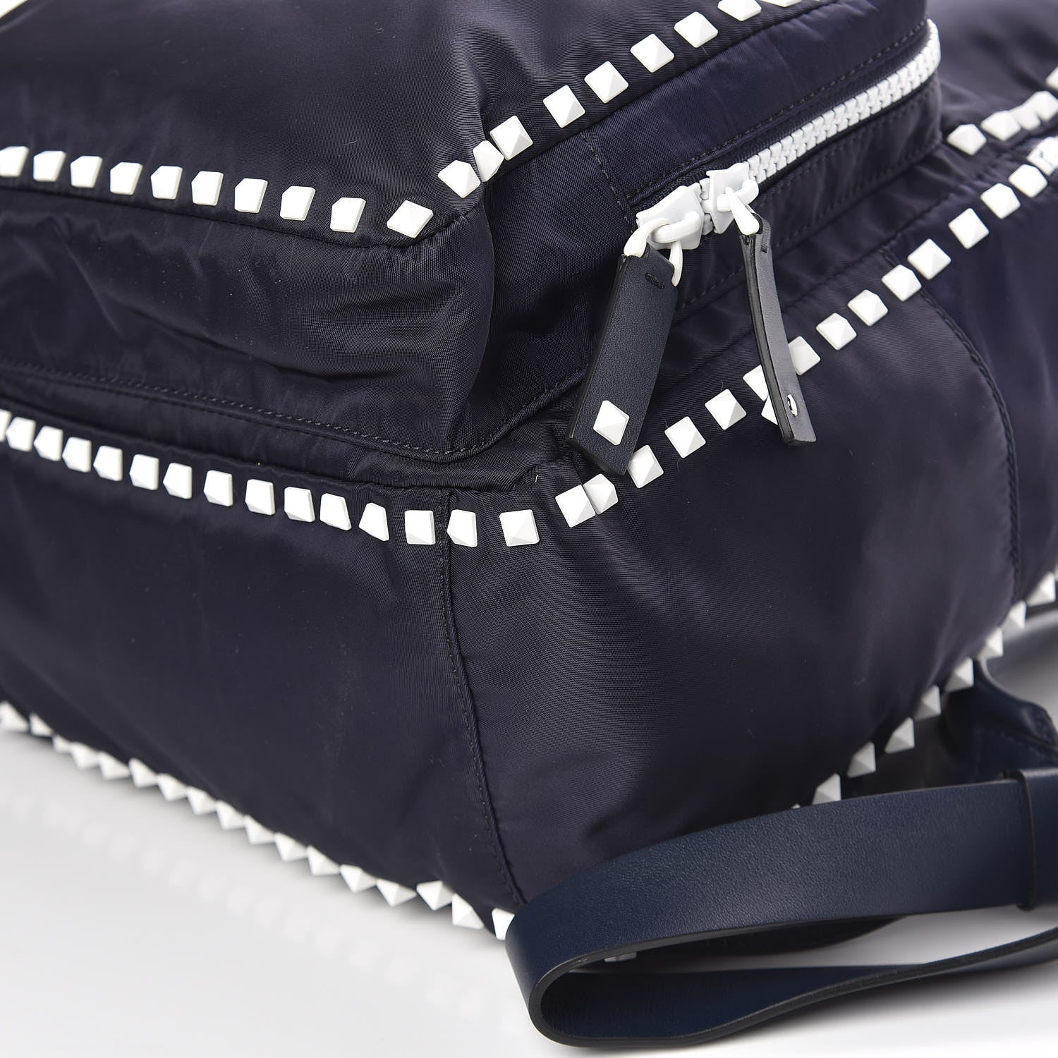 Valentino Garavani Nylon Free Rockstud Backpack Marine 7 of 10