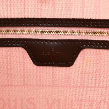 Louis Vuitton Damier Ebene Neo Neverfull MM Rose Ballerine 6 of 13