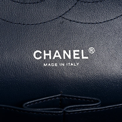 Chanel Patent Quilted Jumbo Double Flap Navy Blue 6 of 13