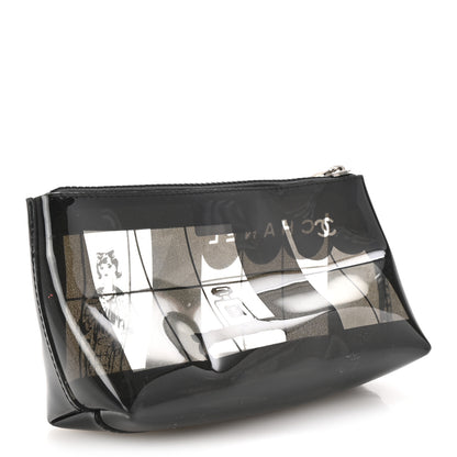 Chanel Vinyl Coco Window Cosmetic Pouch Black 3 of 7
