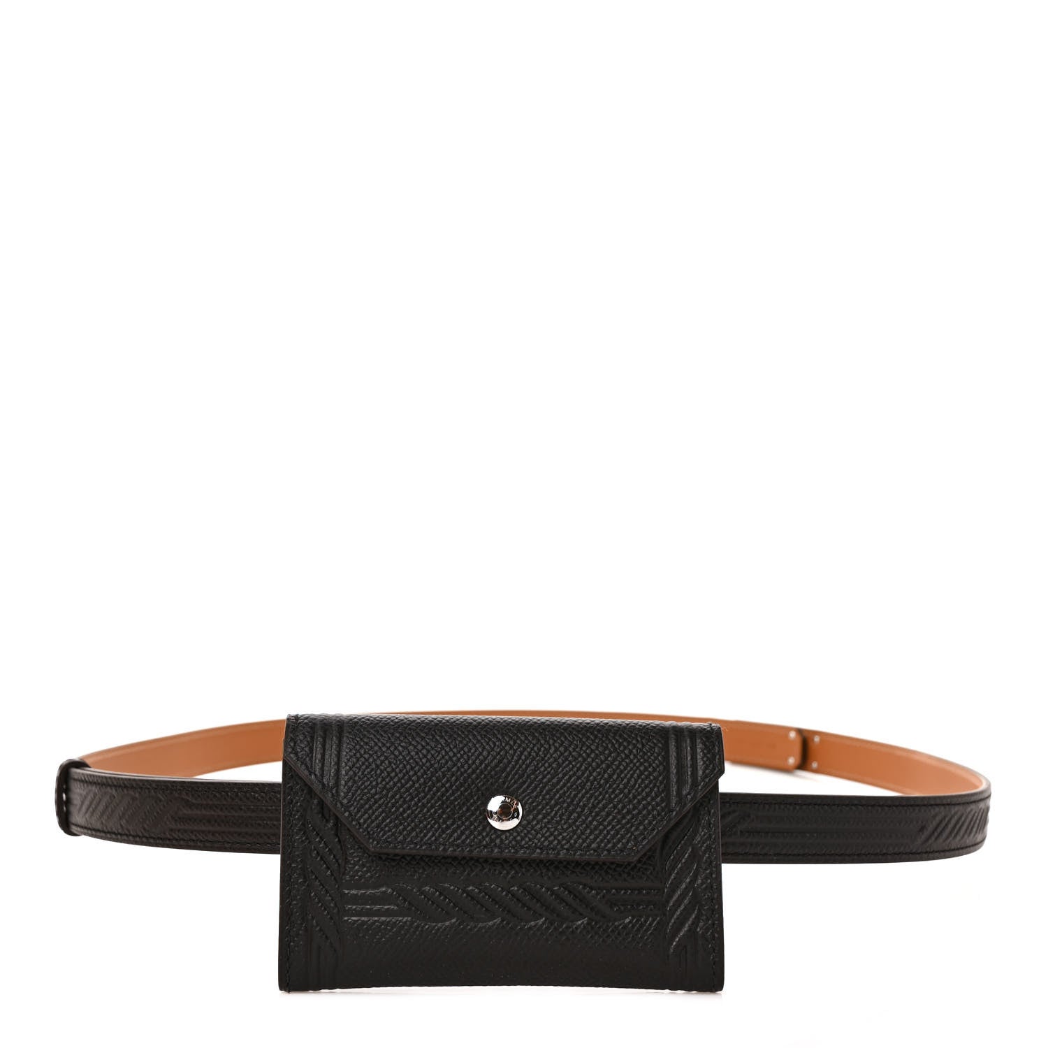 Hermes Epsom Quadrige Kelly Pocket 18 Belt Black 1 of 6