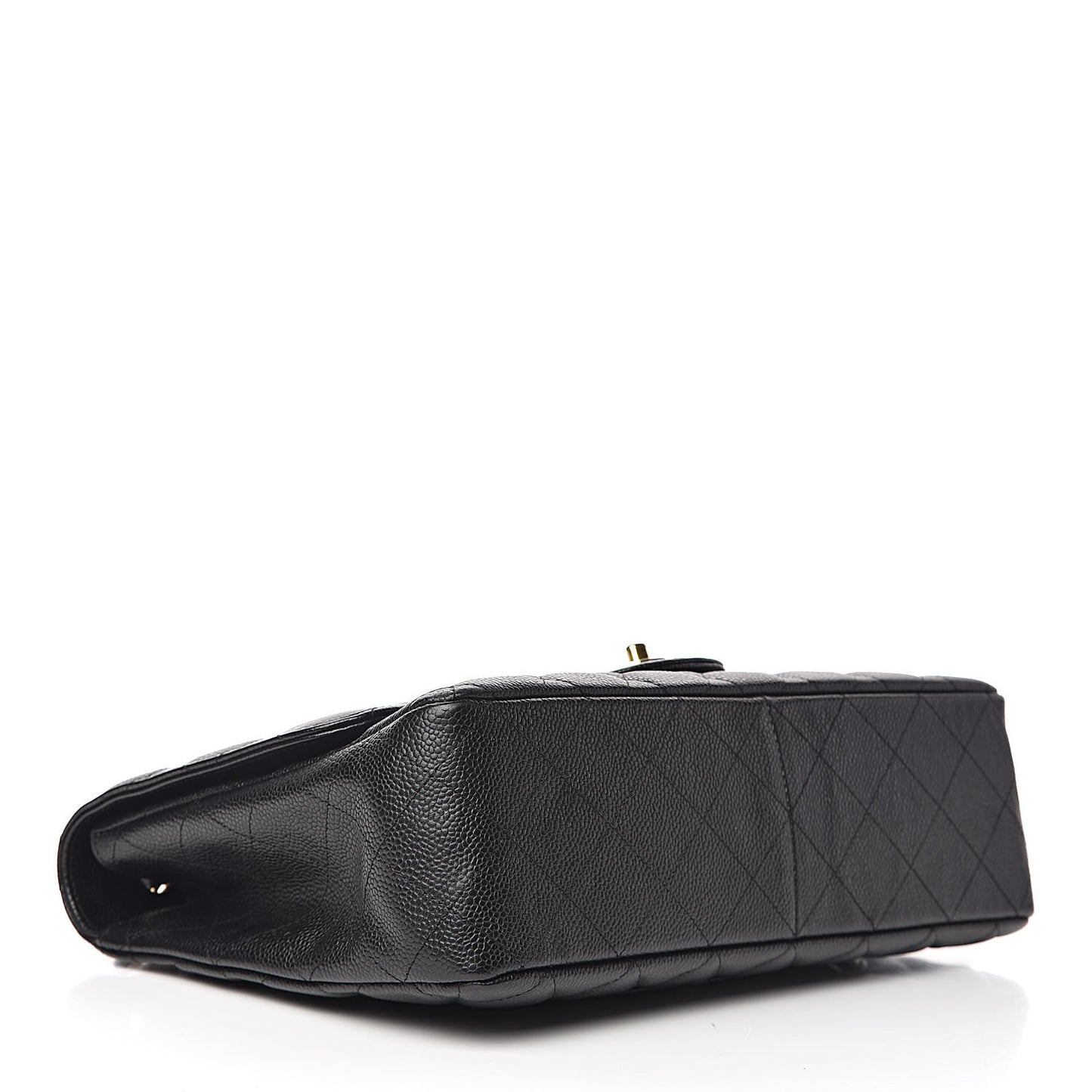 Caviar Quilted Jumbo Single Flap Black