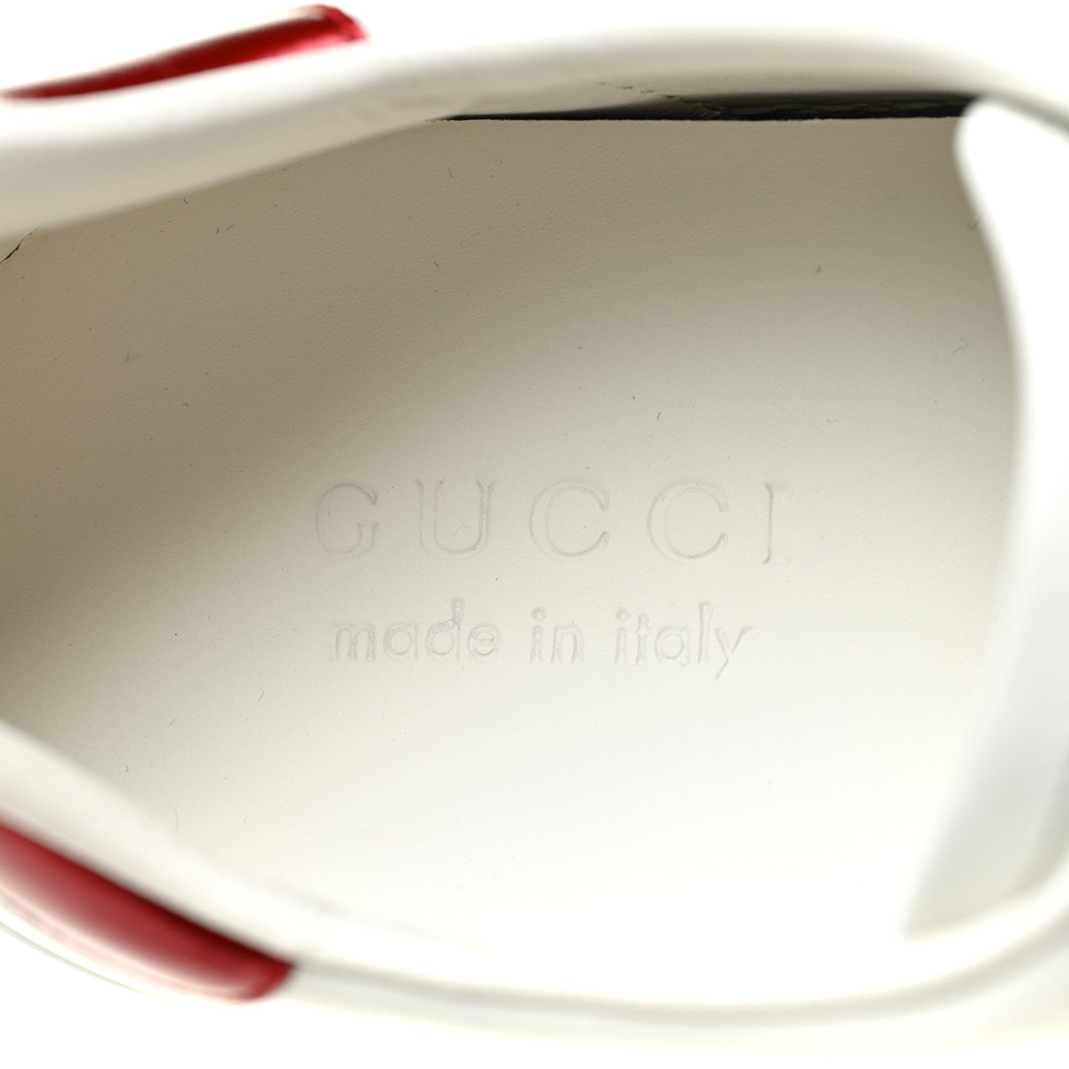 Gucci Calfskin Web Mens Gucci Band Ace Sneakers 8.5 White 9 of 10