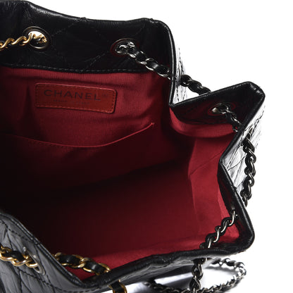 Chanel Aged Calfskin Quilted Gabrielle Backpack Black 4 of 10