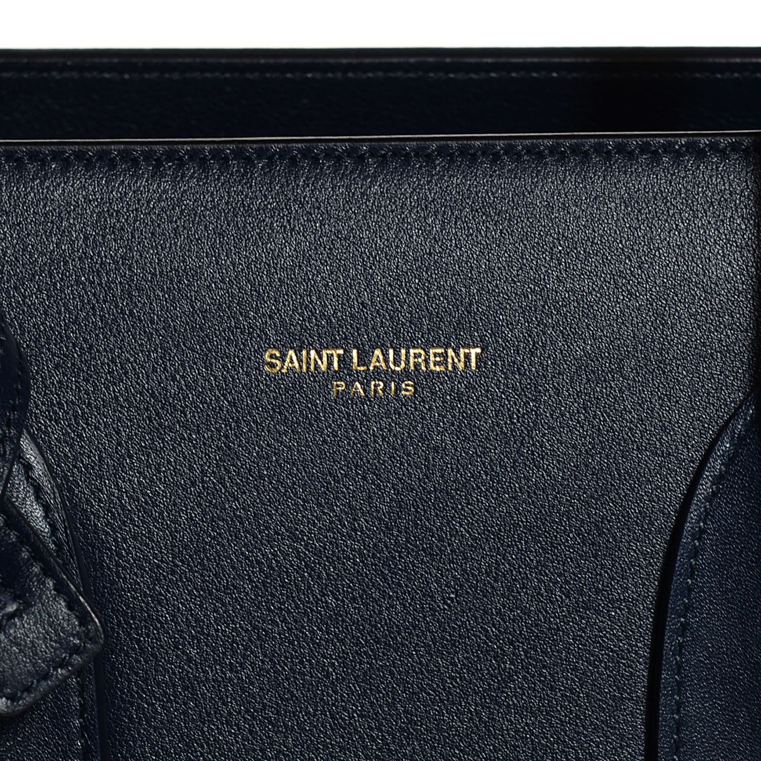 Saint Laurent Calfskin Small Sac De Jour Navy 9 of 9