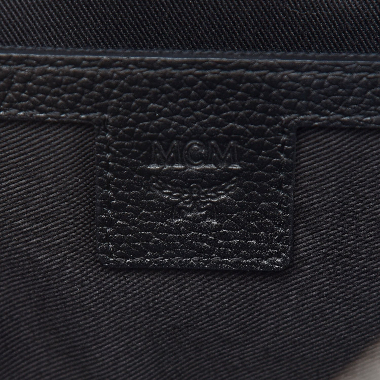MCM Grained Calfskin Visetos Small Stark Backpack Black 8 of 10