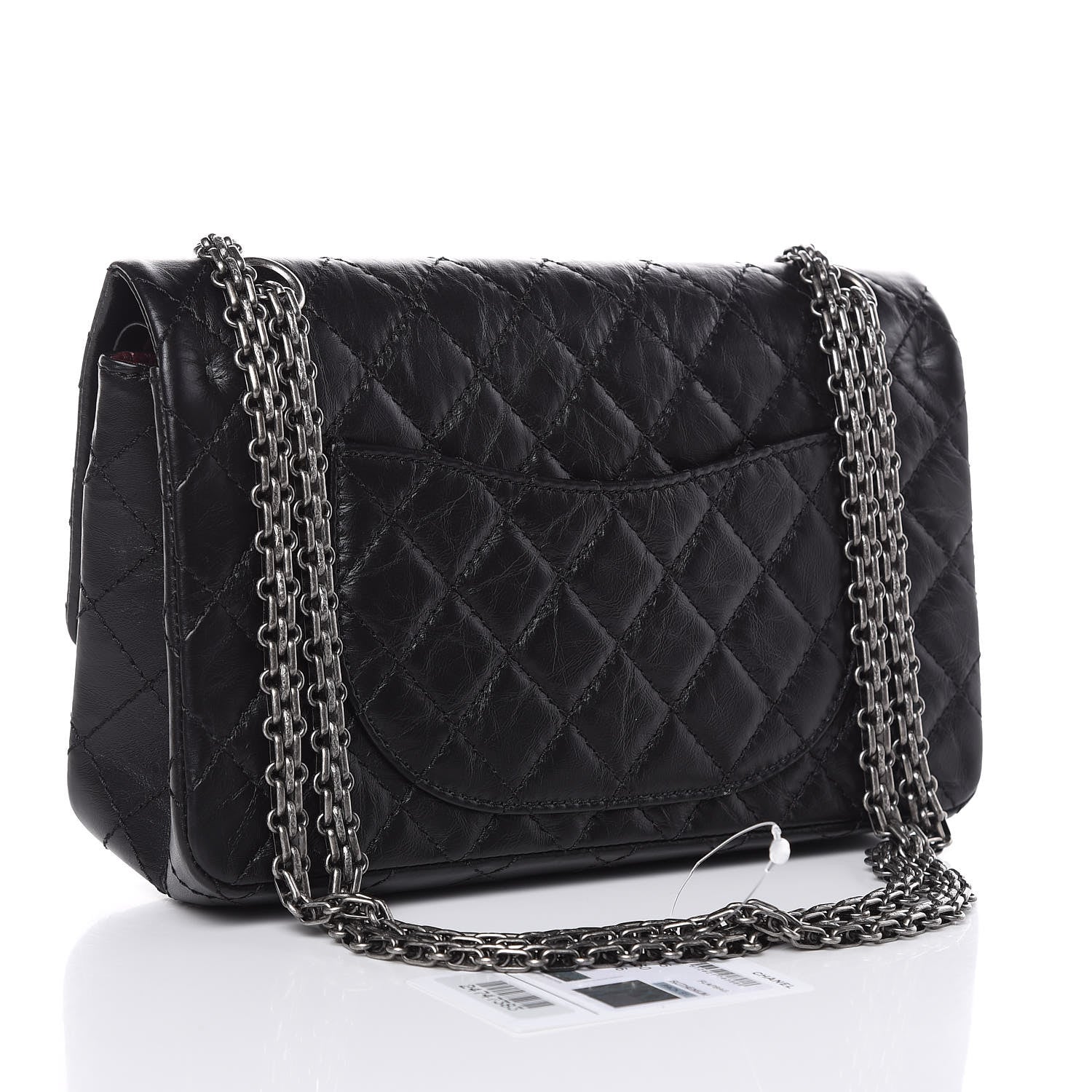Chanel Aged Calfskin Quilted 2.55 Reissue 225 Flap Black 3 of 11