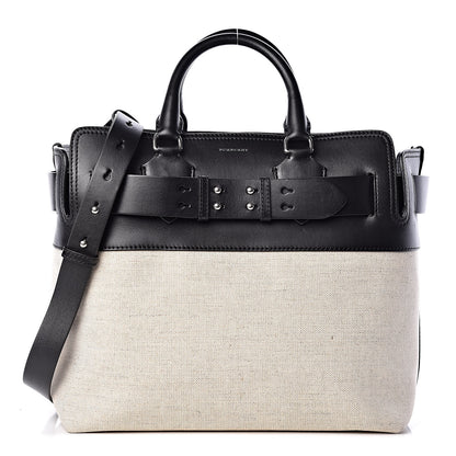 Burberry Canvas Smooth Calfskin Medium Belt Bag Black 1 of 11
