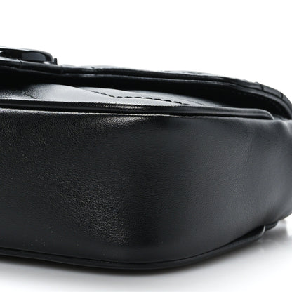 Gucci Calfskin Matelasse Monochrome GG Marmont Chain Belt Bag Black 9 of 9