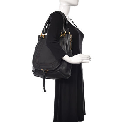 Chloe Calfskin Large Marcie Tote Black 2 of 11
