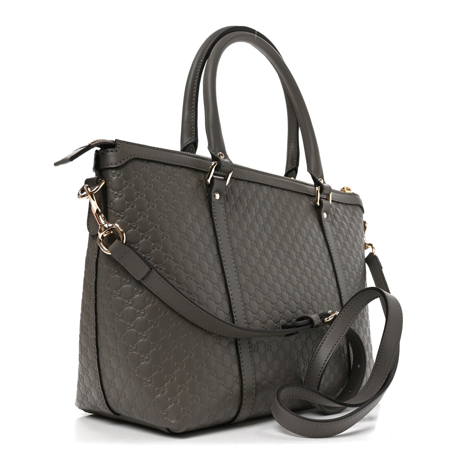Gucci Soft Microguccissima Small Zippered Satchel Loess 5 of 18