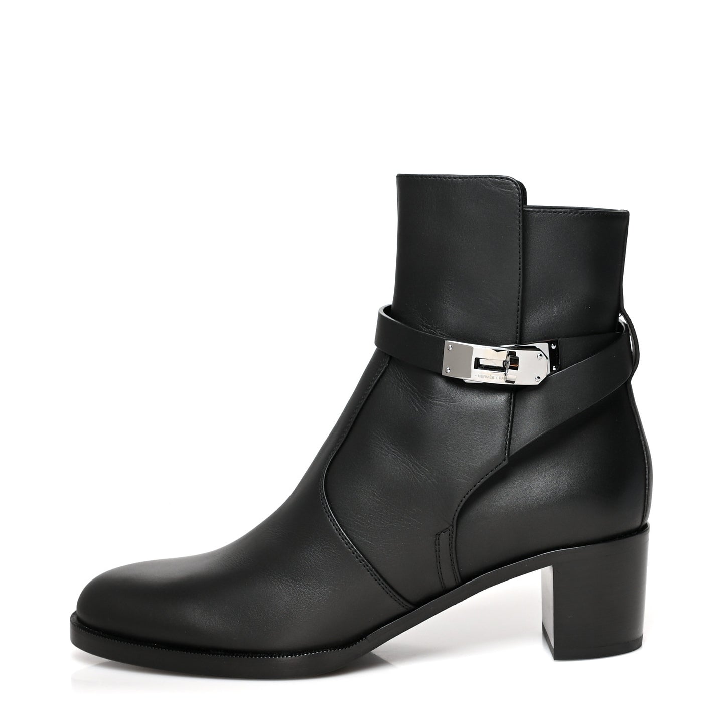 Calfskin Frenchie 50 Ankle Boots 38 Black